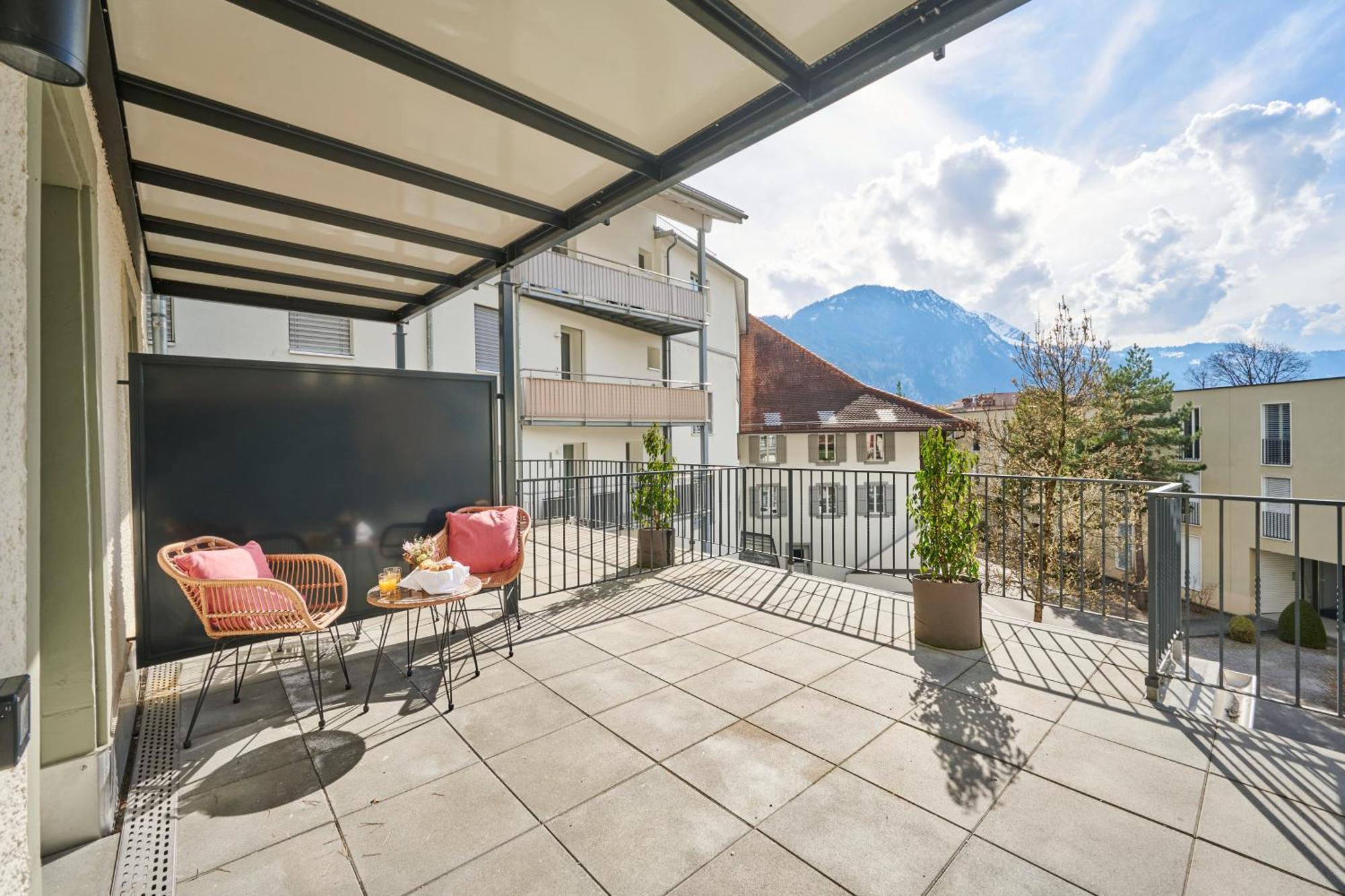 Aparthotel Krone - Self Check-In Unterseen Exterior foto
