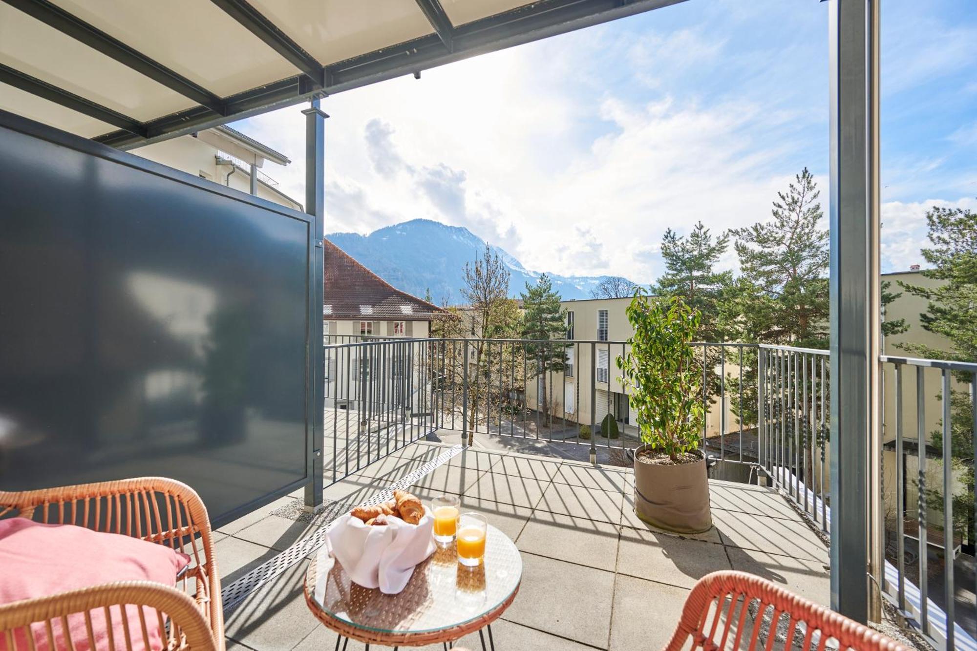Aparthotel Krone - Self Check-In Unterseen Exterior foto